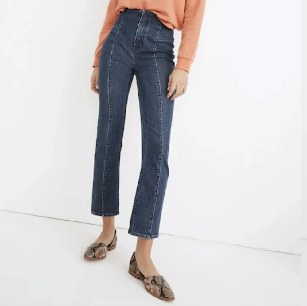 Madewell NWOT Slim Demi-Boot Jeans W/ Center Seam Size 24 - Picture 1 of 11